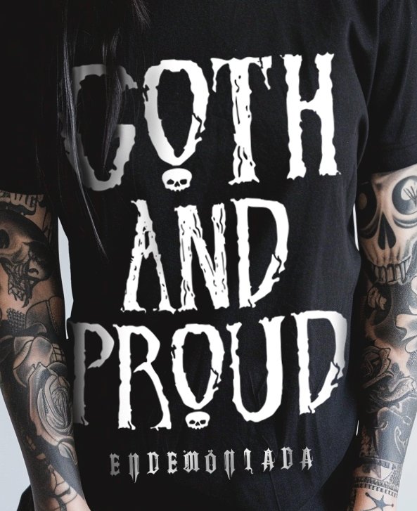 front chest Goth Proud